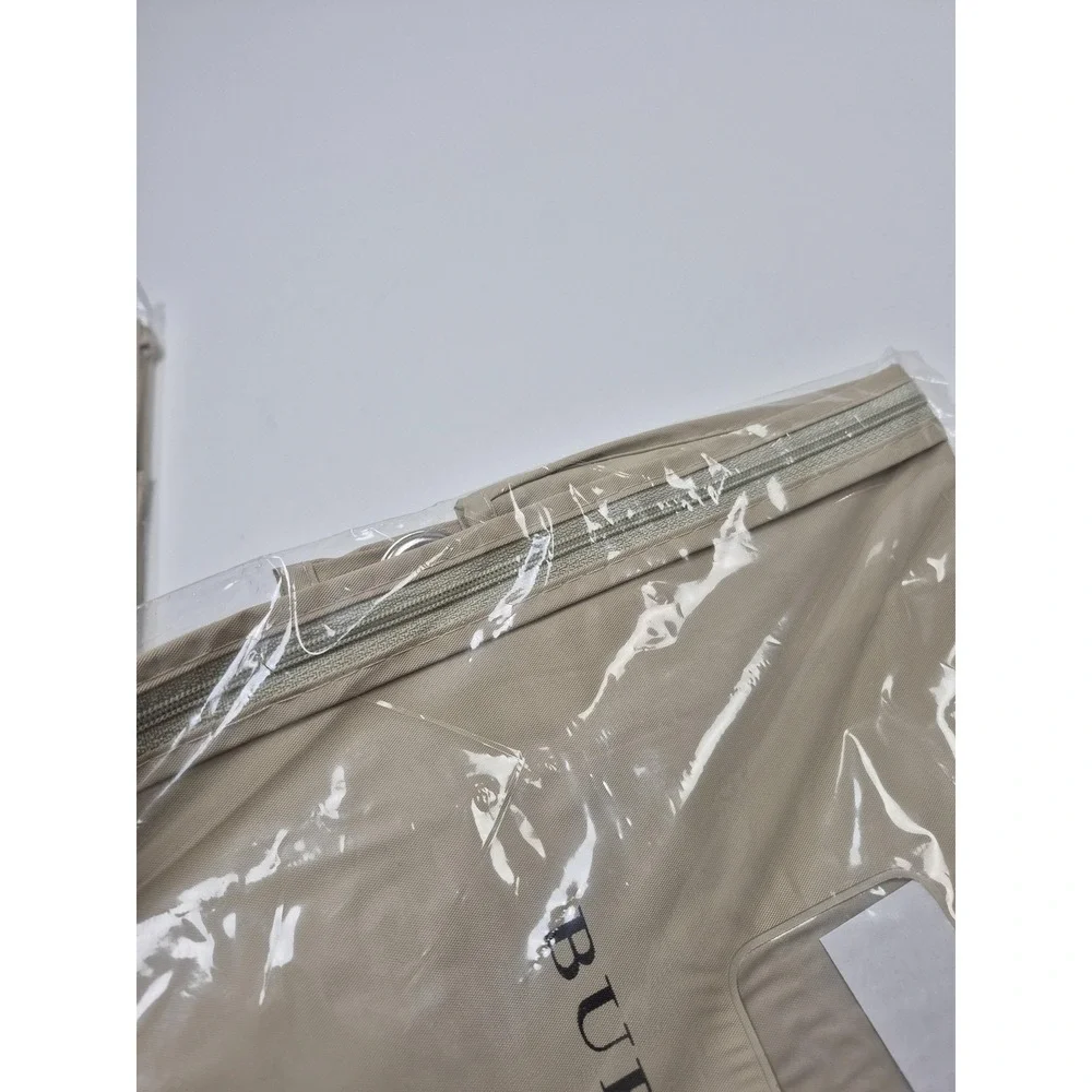 Burberry Beige Suit Cover Garment Bag Size 40 Logo Zipper Travel Case Storage